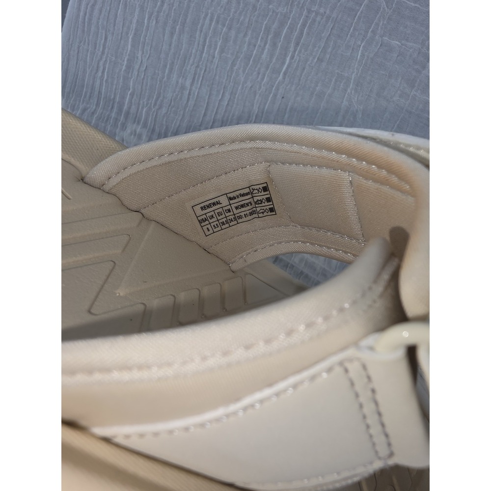 Vionic Renewal Adjustable Recovery Slide Sandals Cream Tan Women's Size 8 - Picture 8 of 16